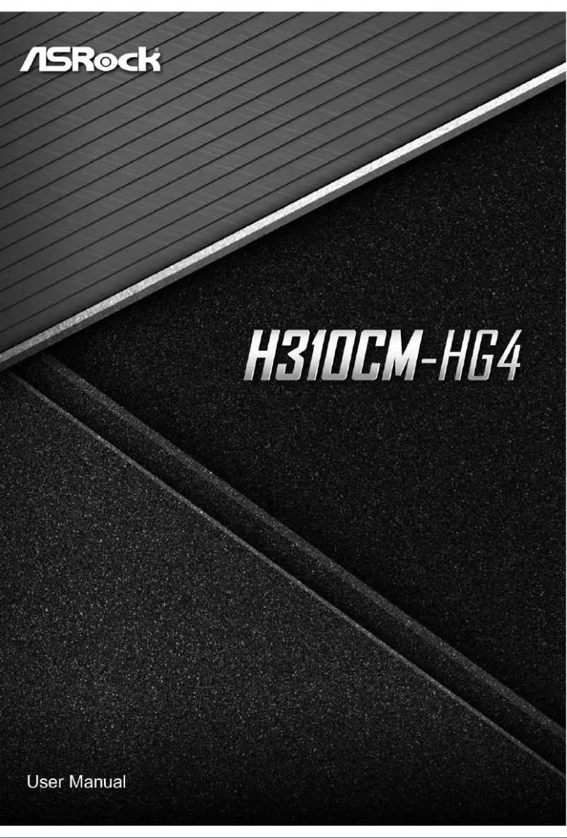 Page 1 de la notice Manuel utilisateur Asrock H310CM-HG4