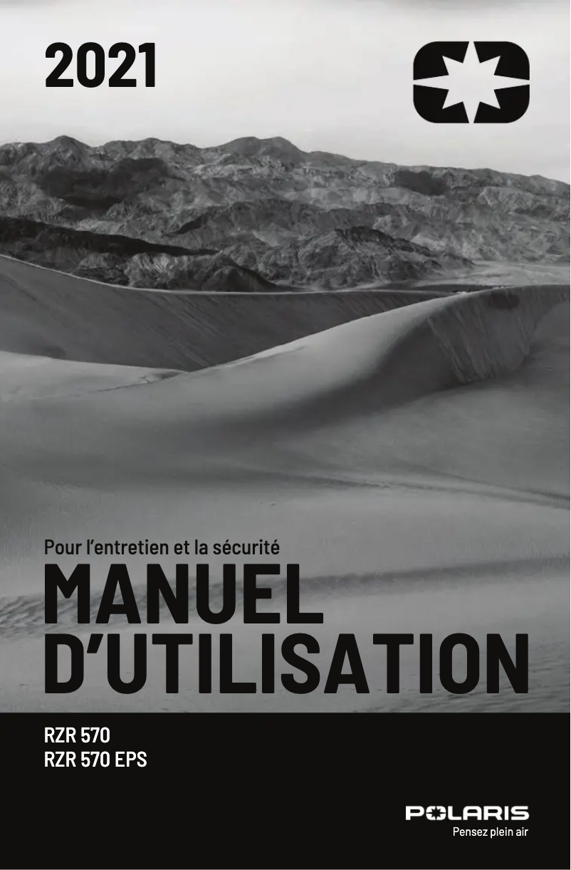 Page n°1 - Manuel utilisateur Polaris RZR 570 (2021)