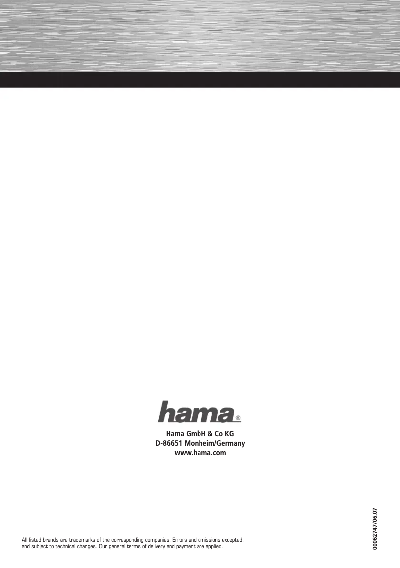 Page n°1 - Manuel utilisateur Hama Wireless LAN Router NAS