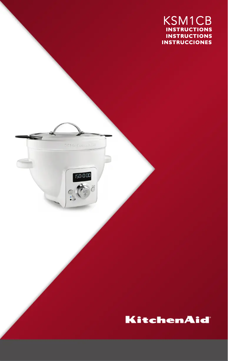 Page 1 de la notice Manuel utilisateur KitchenAid KSM1CBT