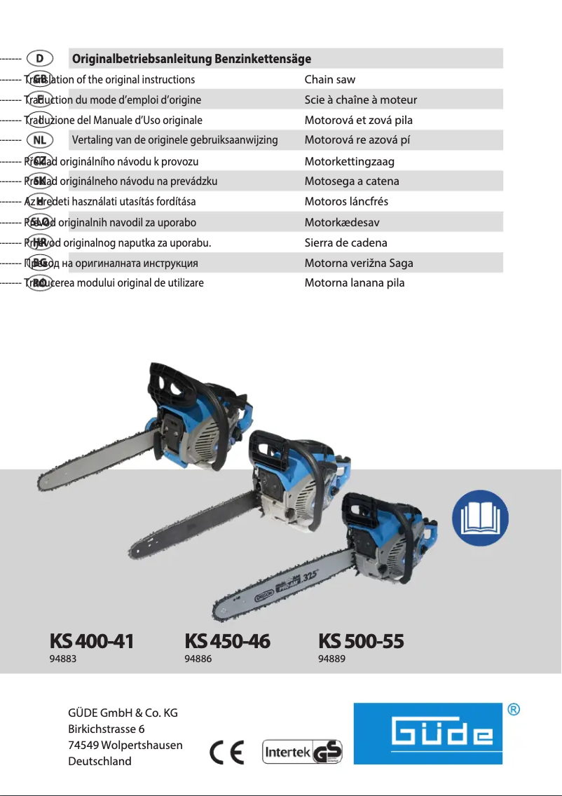 Page n°1 - Manuel utilisateur Güde KS 500-55