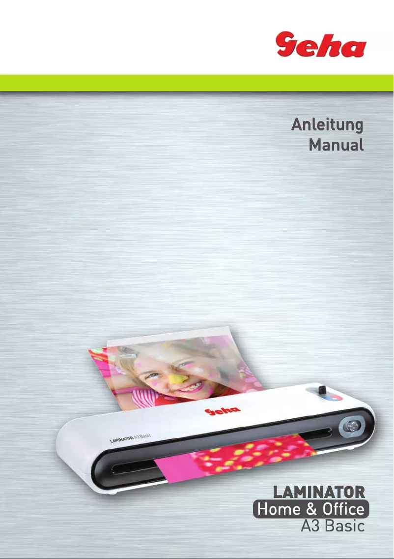 Página 1 del manual Manual de usuario Geha 86096046 laminator
