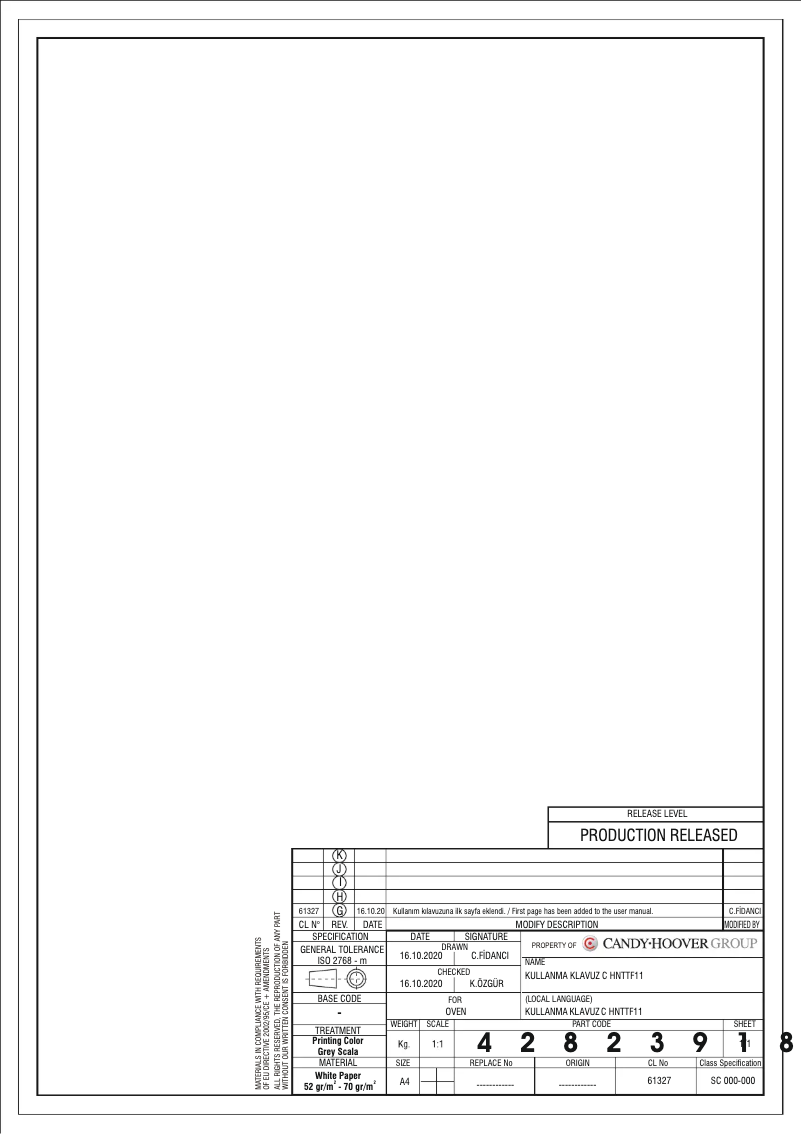 Image de la première page du manuel de l'appareil FCP605XL/E1