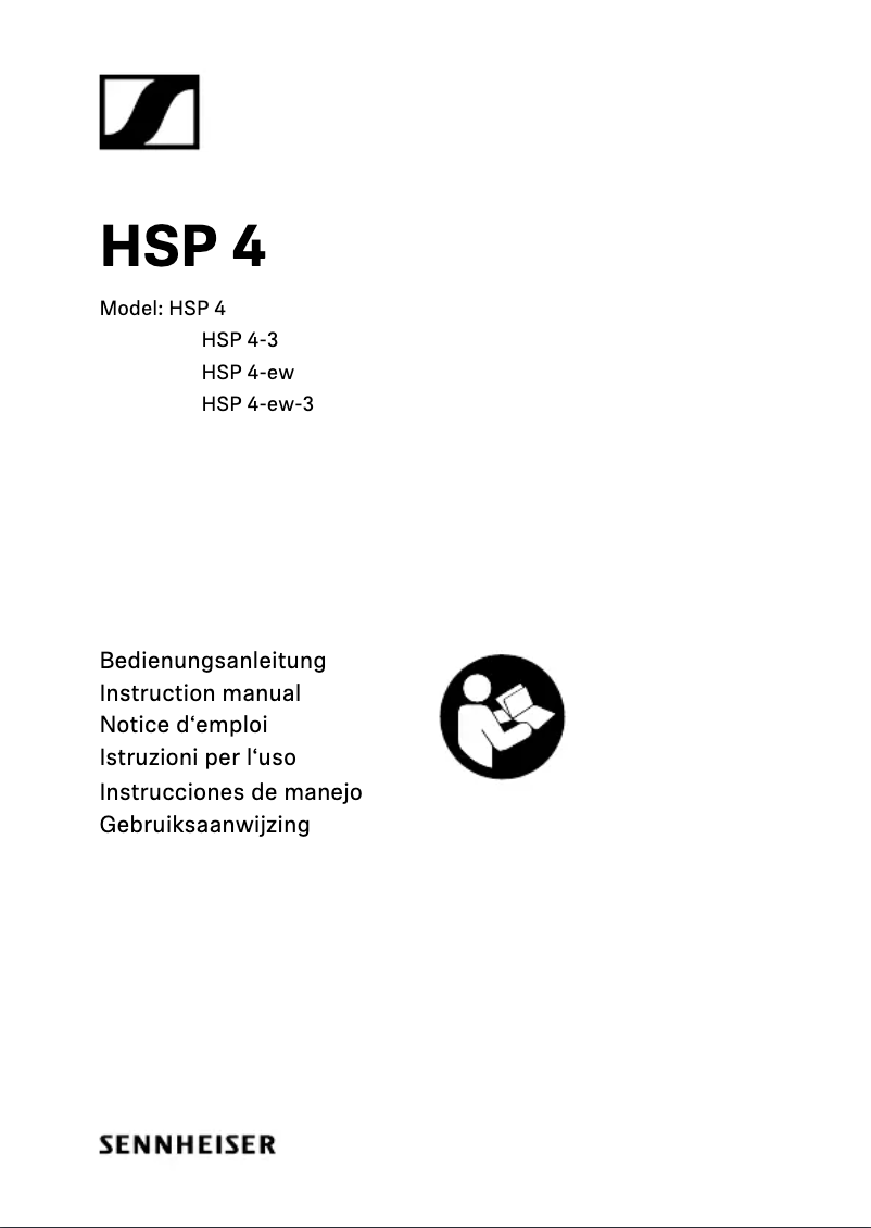 Page n°1 - Manuel utilisateur Sennheiser HSP 4