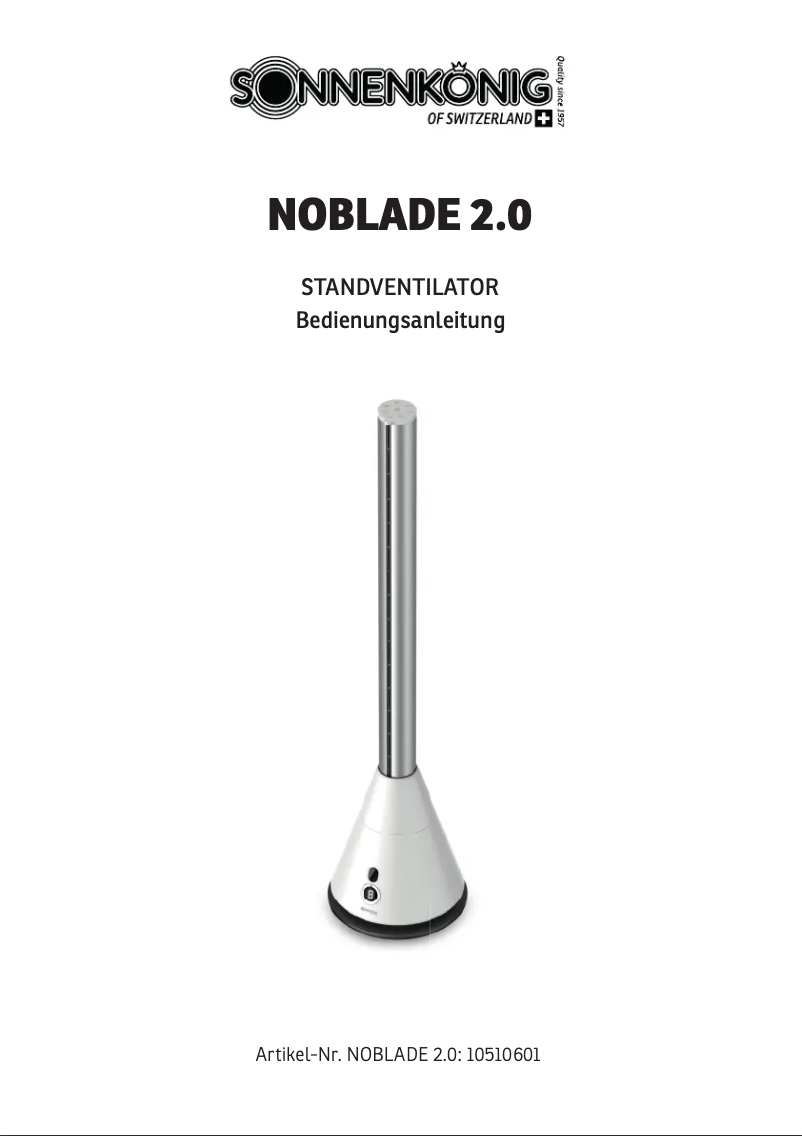 Image de la première page du manuel de l'appareil Noblade 2.0