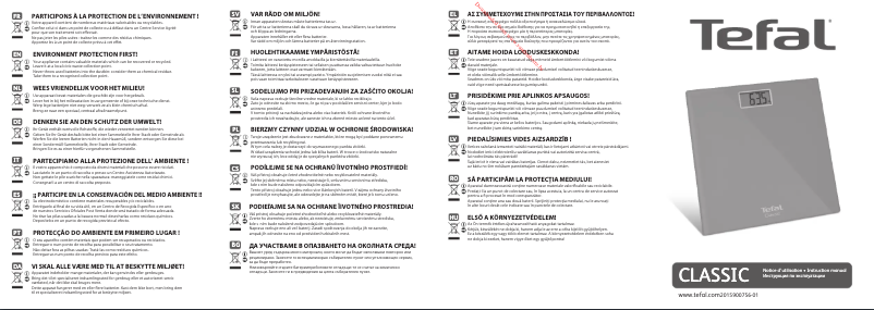 Page 1 de la notice Manuel utilisateur Tefal Classic PP1140