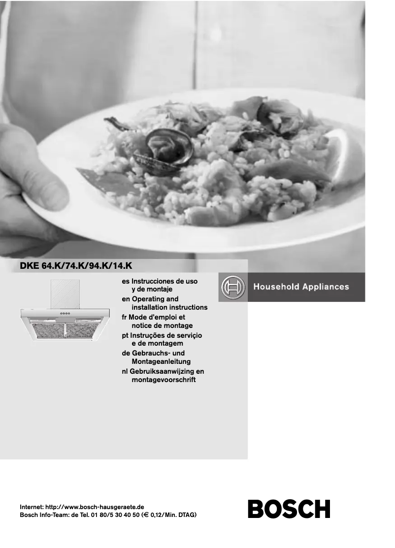 Imagen de la primera página del manual del dispositivo DKE945K