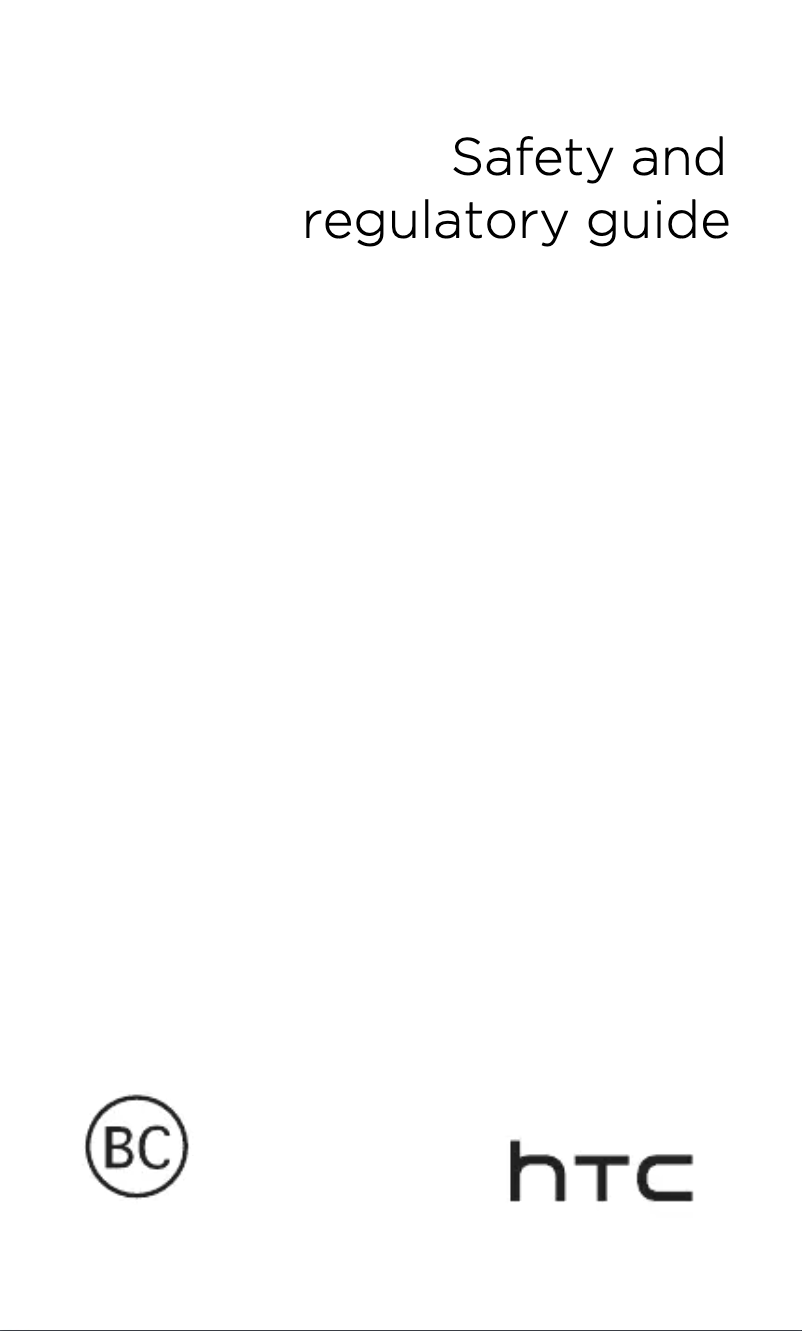 Page 1 de la notice Instructions de sécurité HTC Desire 310