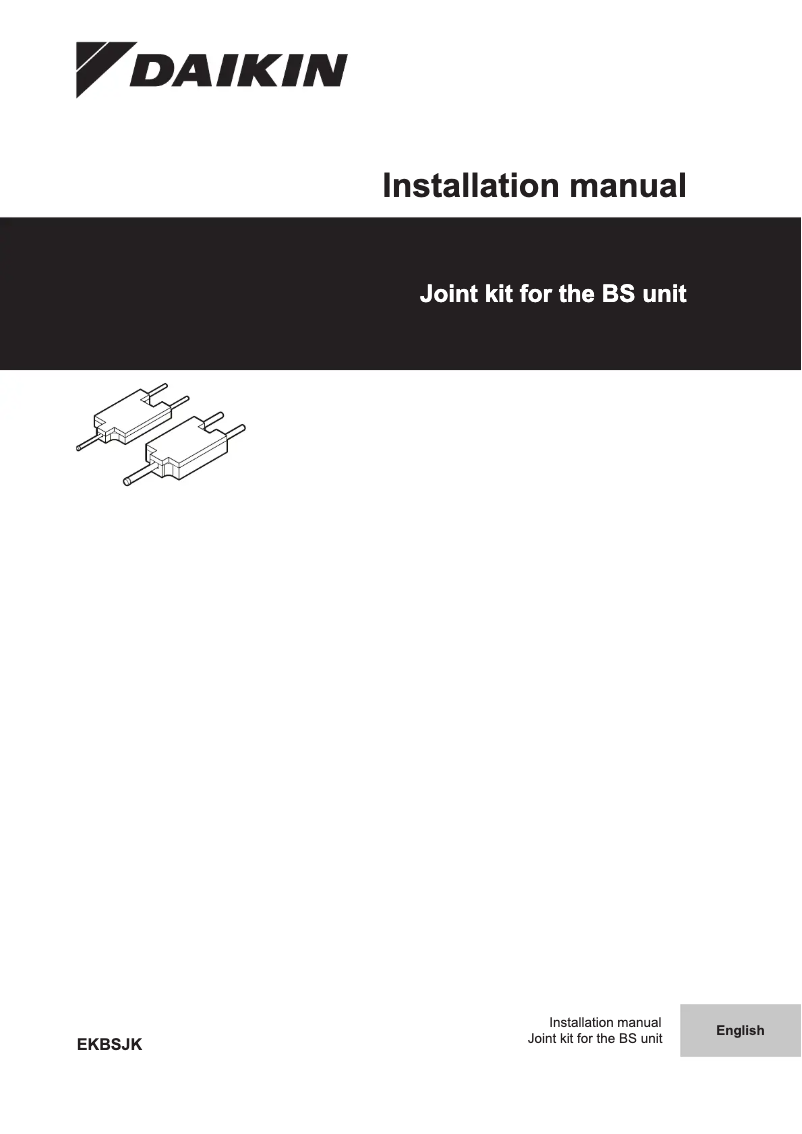 Image de la première page du manuel de l'appareil EKBSJK