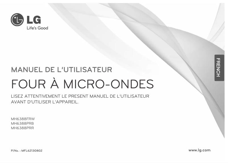 Page n°1 - Manuel utilisateur LG MH6388PRR