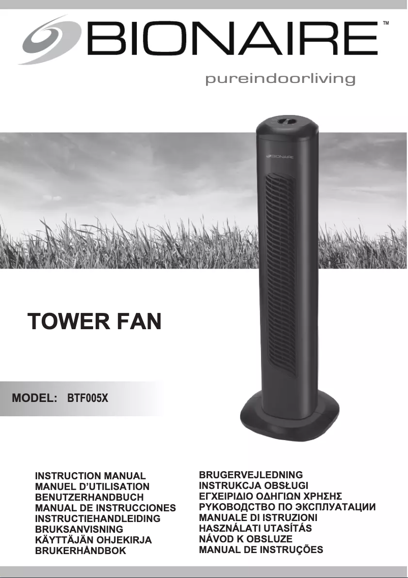 Página 1 del manual Manual de usuario Bionaire BTF005X