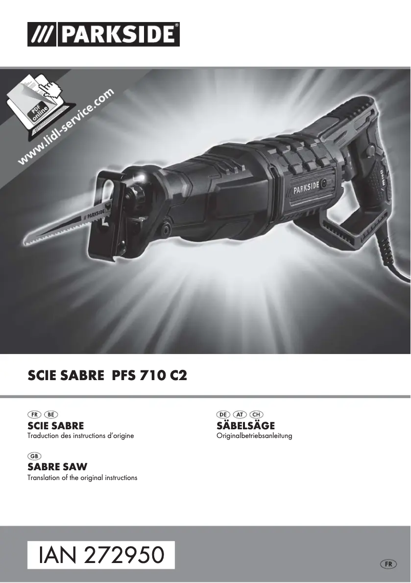 Page n°1 - Manuel utilisateur Parkside PFS 710 C2