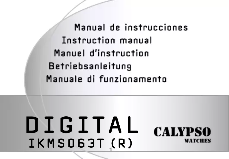 Image de la première page du manuel de l'appareil K5736 Digital