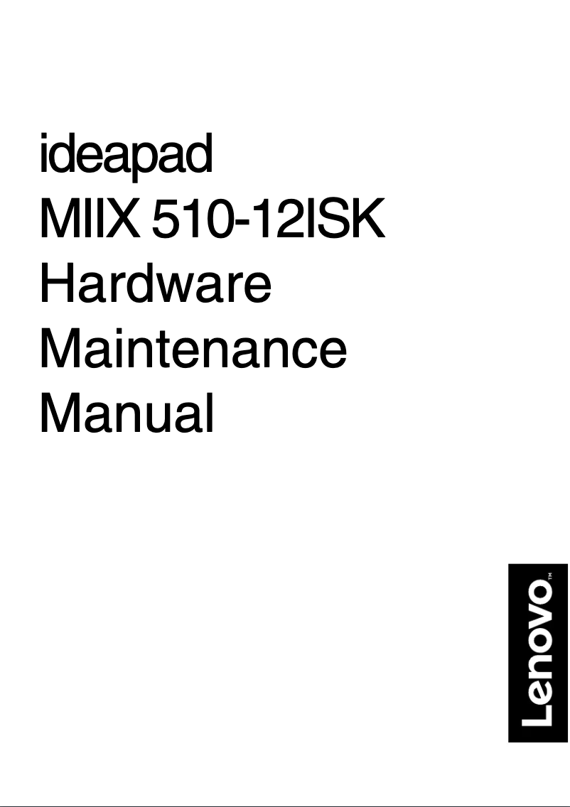 Page 1 de la notice Manuel utilisateur Lenovo IdeaPad Miix 510-12ISK