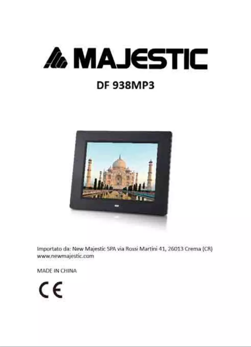 Page 1 de la notice Manuel utilisateur Majestic DF-938