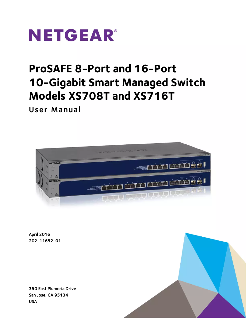 Page n°1 - Manuel utilisateur Netgear ProSafe XS708T