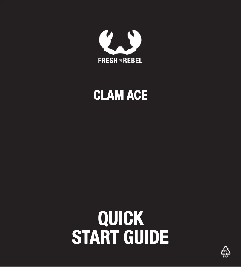 Imagen de la primera página del manual del dispositivo Clam Ace