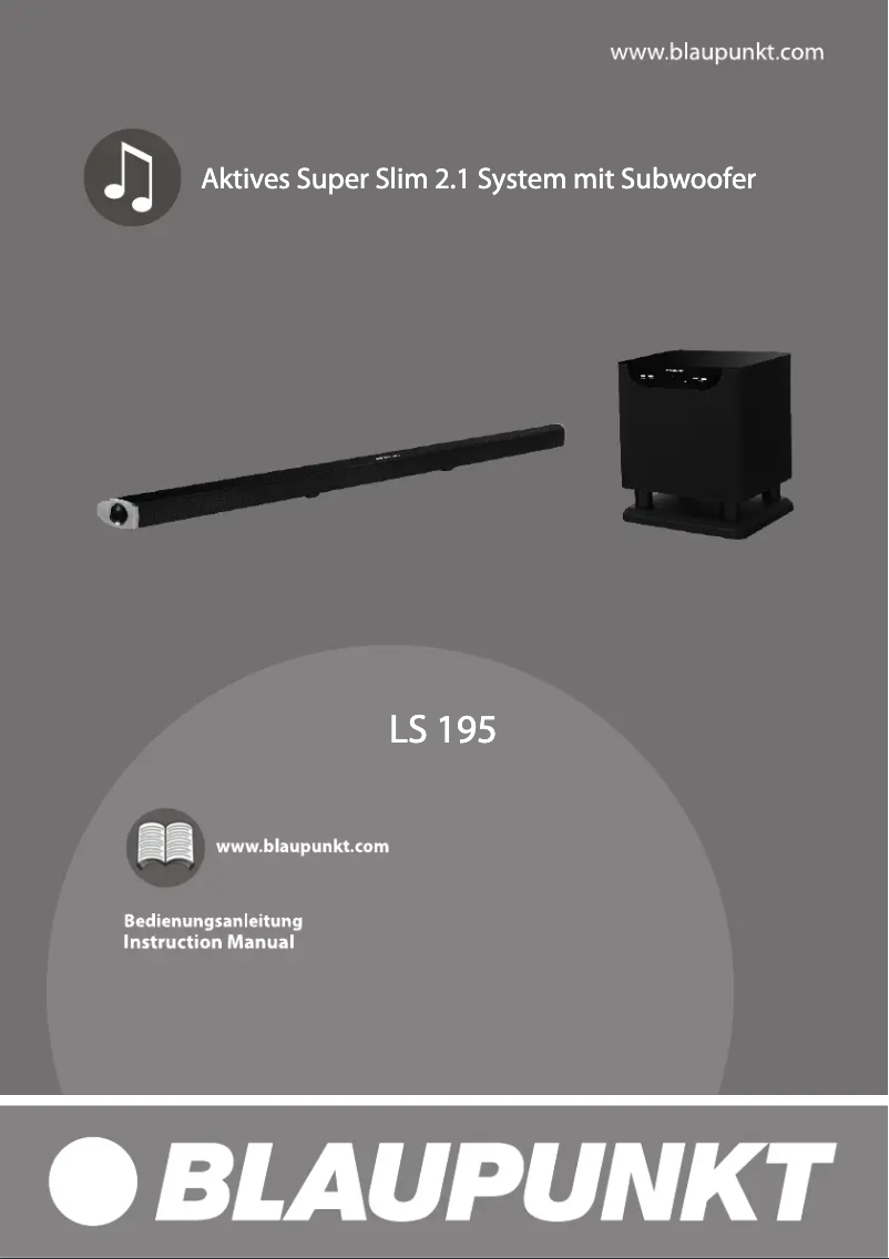 Page 1 de la notice Manuel utilisateur Blaupunkt LS195
