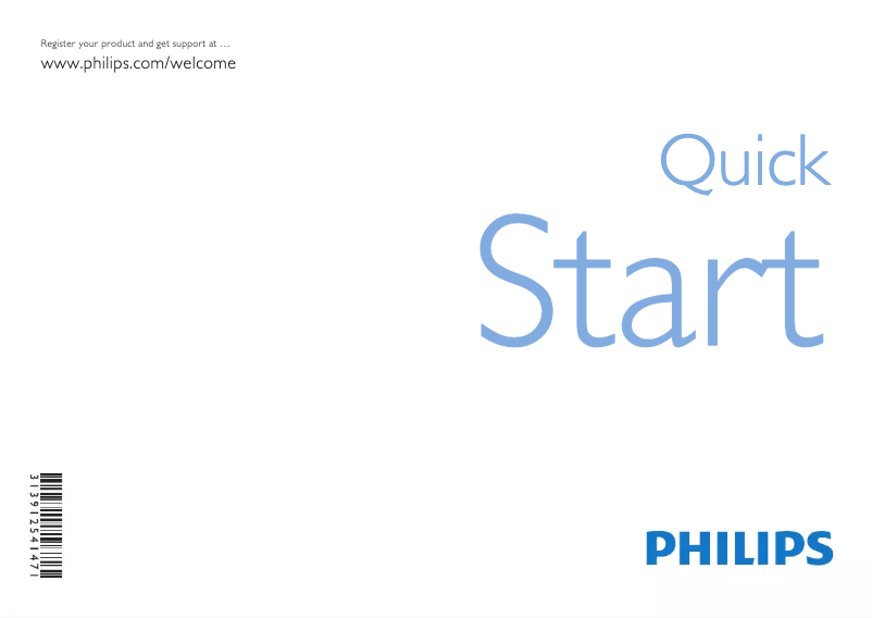 Page 1 de la notice Guide de démarrage rapide Philips 26PFL5604H