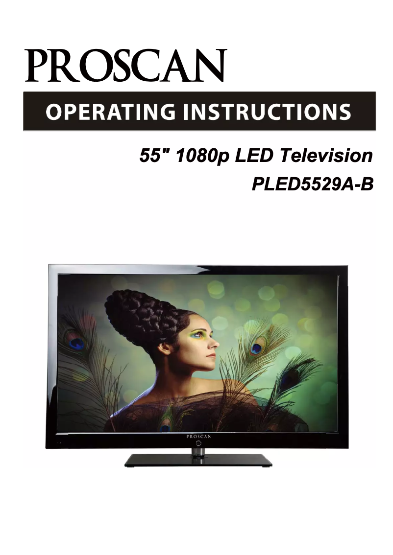 Page 1 de la notice Manuel utilisateur Proscan PLED5529A