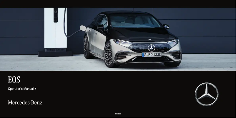 Page 1 de la notice Manuel utilisateur Mercedes-Benz EQS (2021)