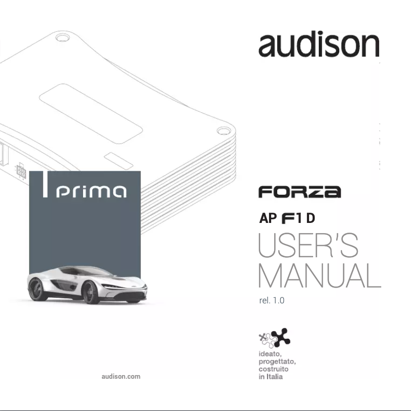 Image de la première page du manuel de l'appareil Prima AP F1D