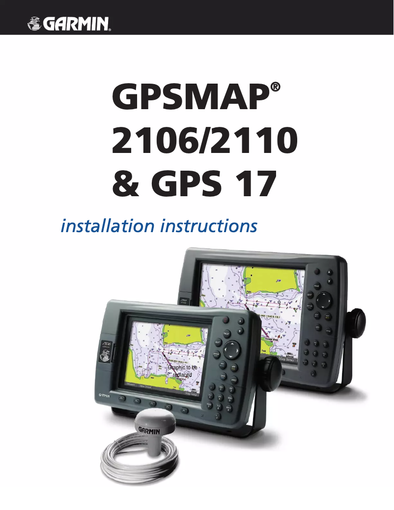 Page 1 de la notice Guide d'installation Garmin GPSMAP 2110