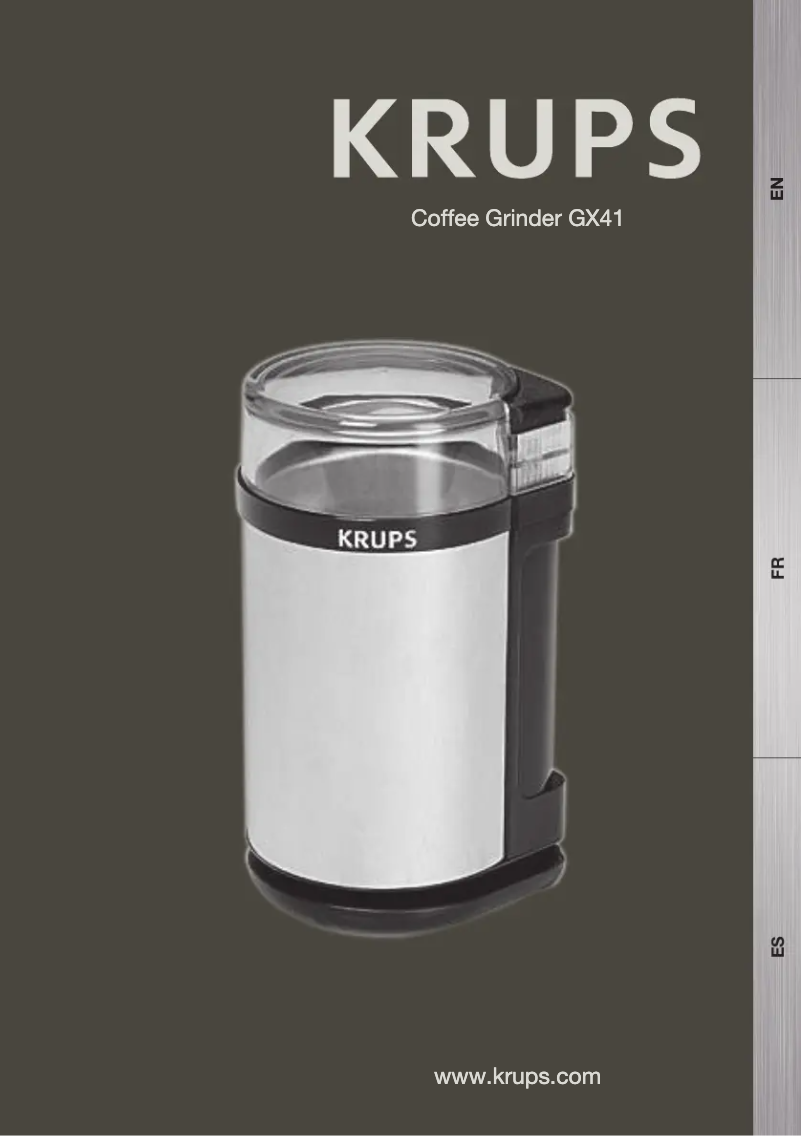 Image de la première page du manuel de l'appareil GX41