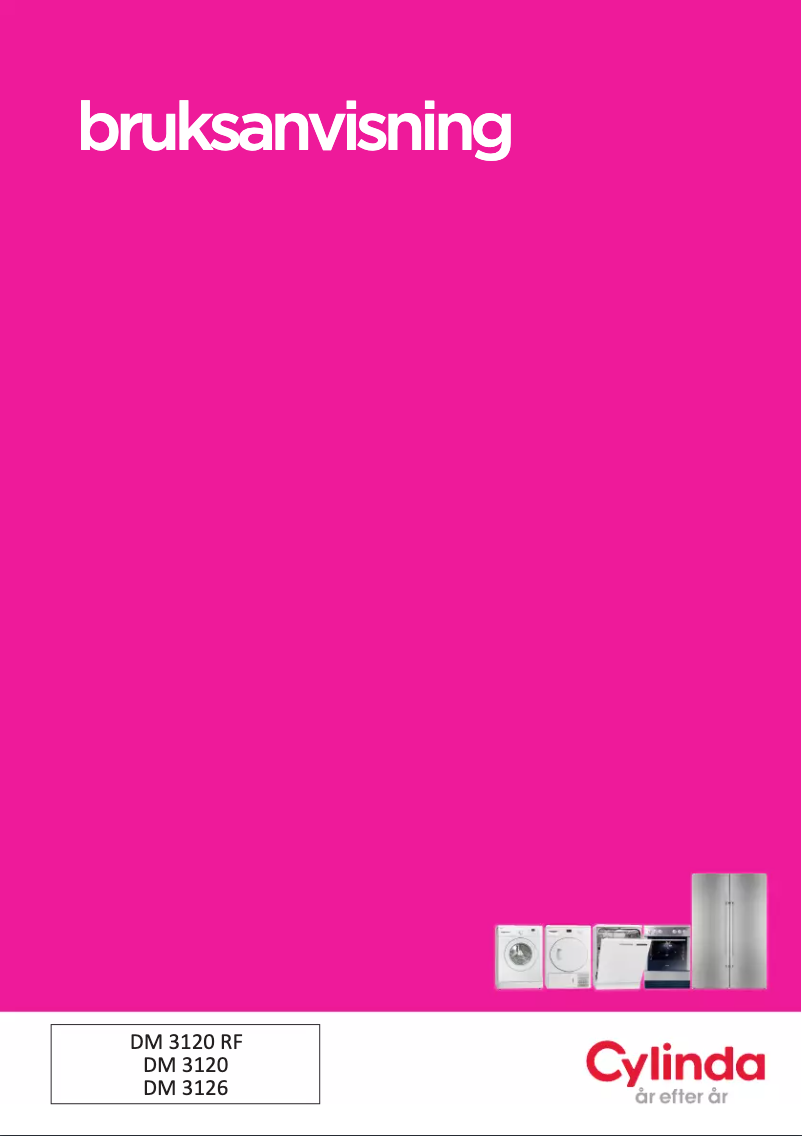 Page 1 de la notice Manuel utilisateur Cylinda DM 3120