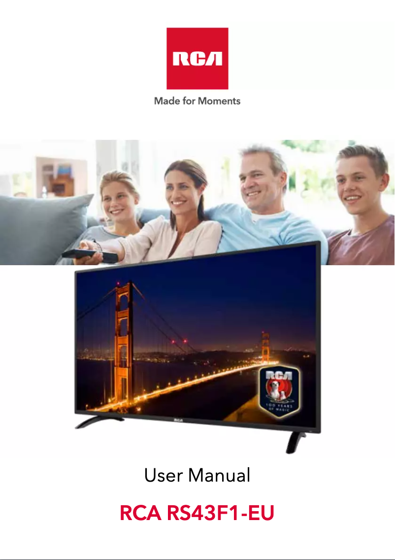 Page n°1 - Manuel utilisateur RCA RS43F1-EU