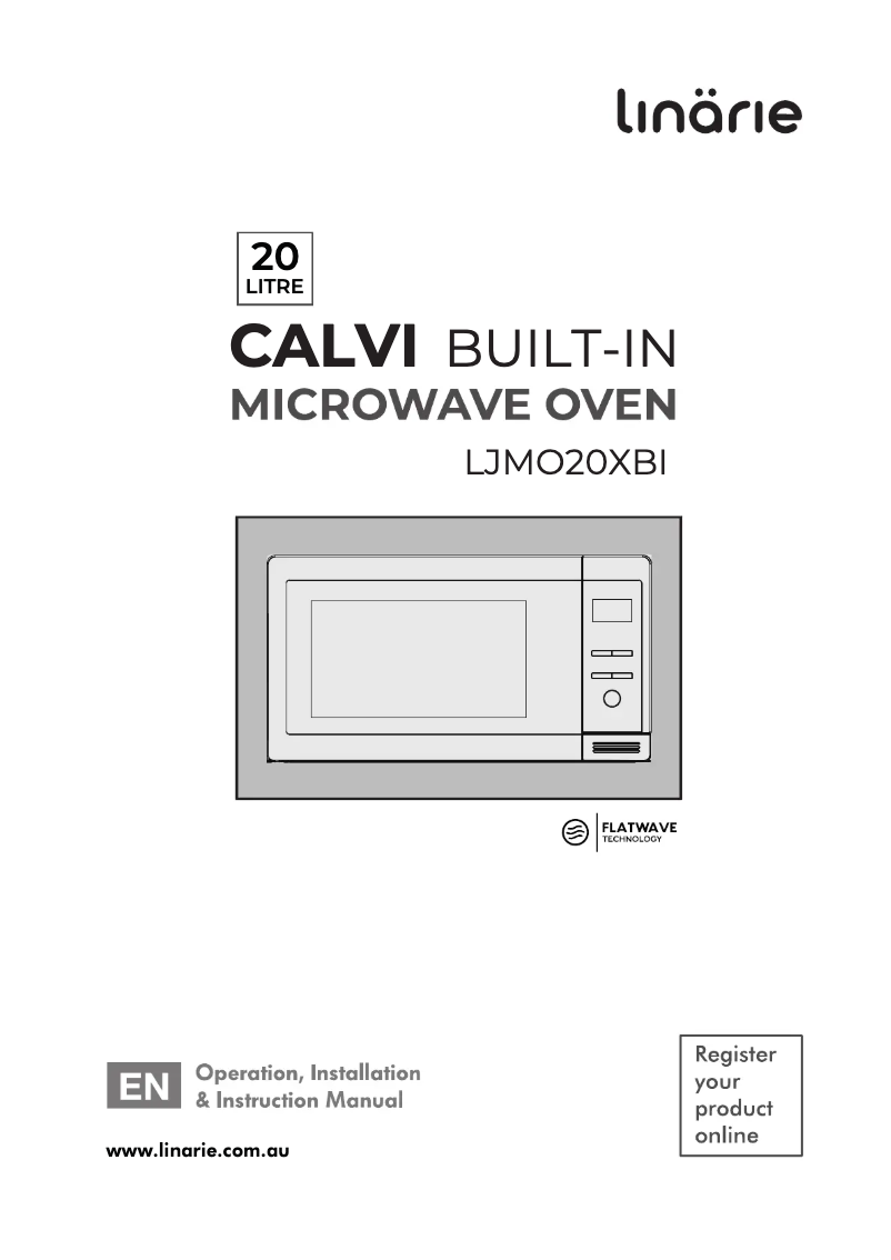 Page 1 de la notice Manuel utilisateur Linarie Calvi LJMO20XBI