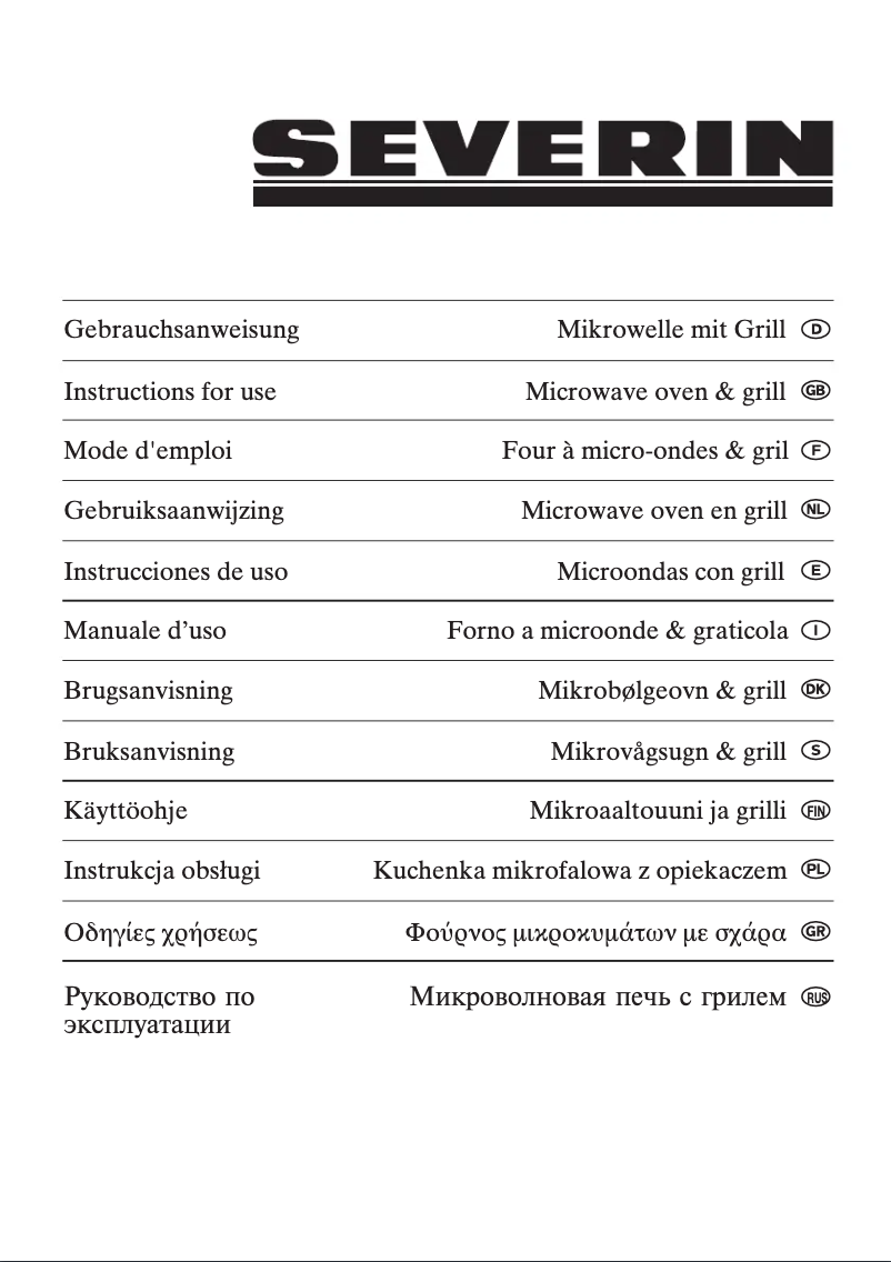 Page 1 de la notice Manuel utilisateur Severin MW 7810