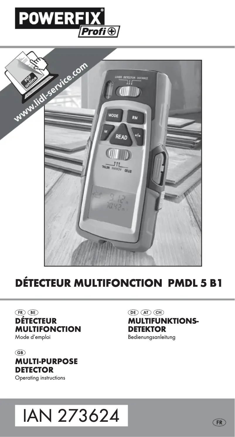 Image de la première page du manuel de l'appareil IAN 273624