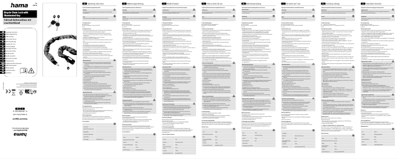 Page 1 de la notice Manuel utilisateur Hama 00178116