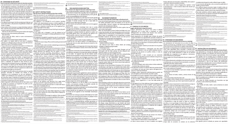 Page 1 de la notice Manuel utilisateur Moulinex Prep'Mix+ HM461110