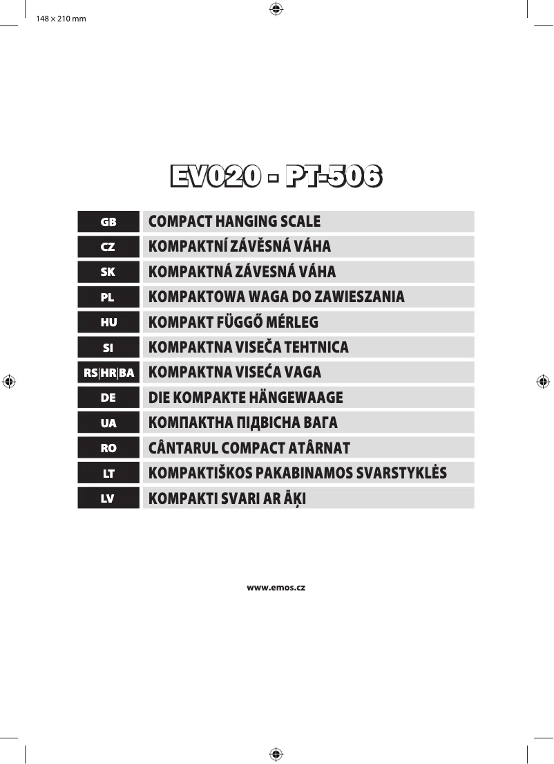 Image de la première page du manuel de l'appareil 2617002000