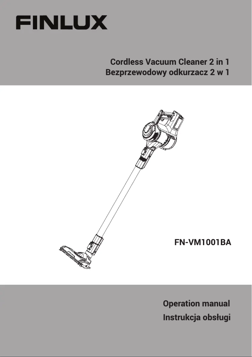 Page n°1 - Manuel utilisateur Finlux FN-VM1001BA