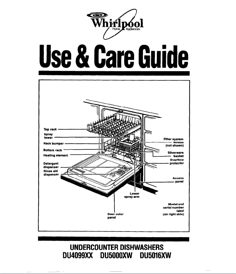 Page 1 of the manual User Manual Whirlpool DU5000XW0