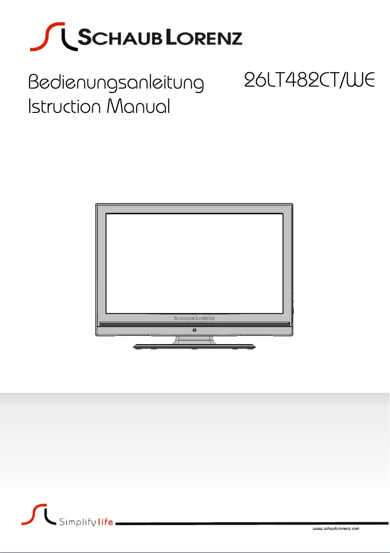 Page 1 de la notice Manuel utilisateur Schaub Lorenz 26LT482CT/WE