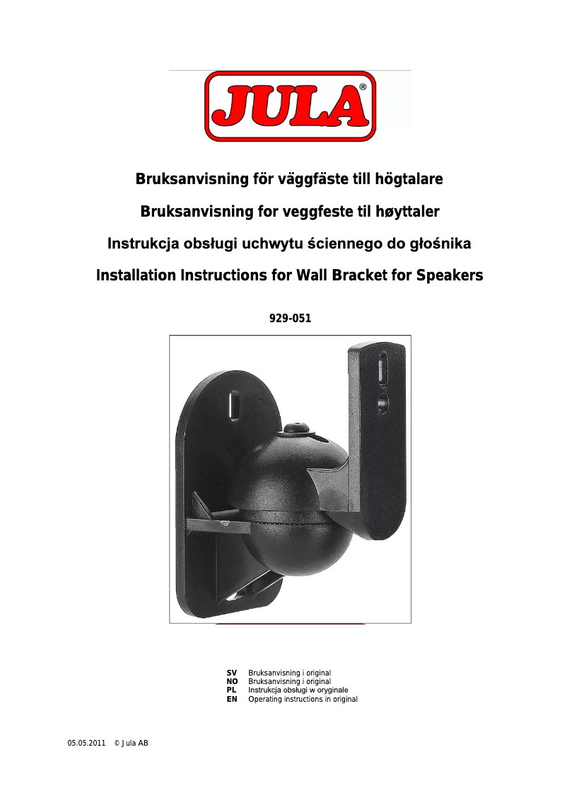 Page n°1 - Manuel utilisateur Marquant 929-051