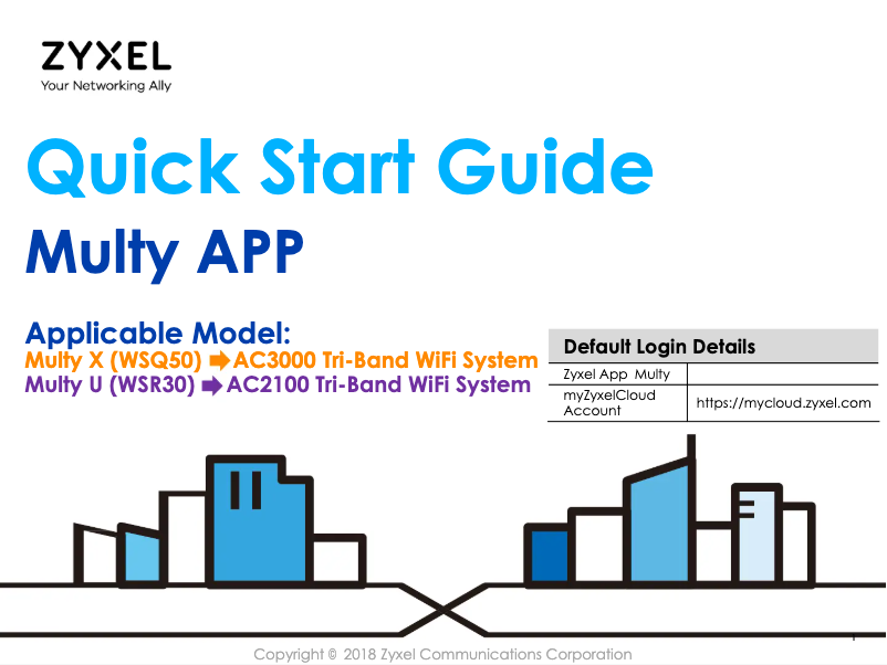 Imagen de la primera página del manual del dispositivo Multy U WSR30