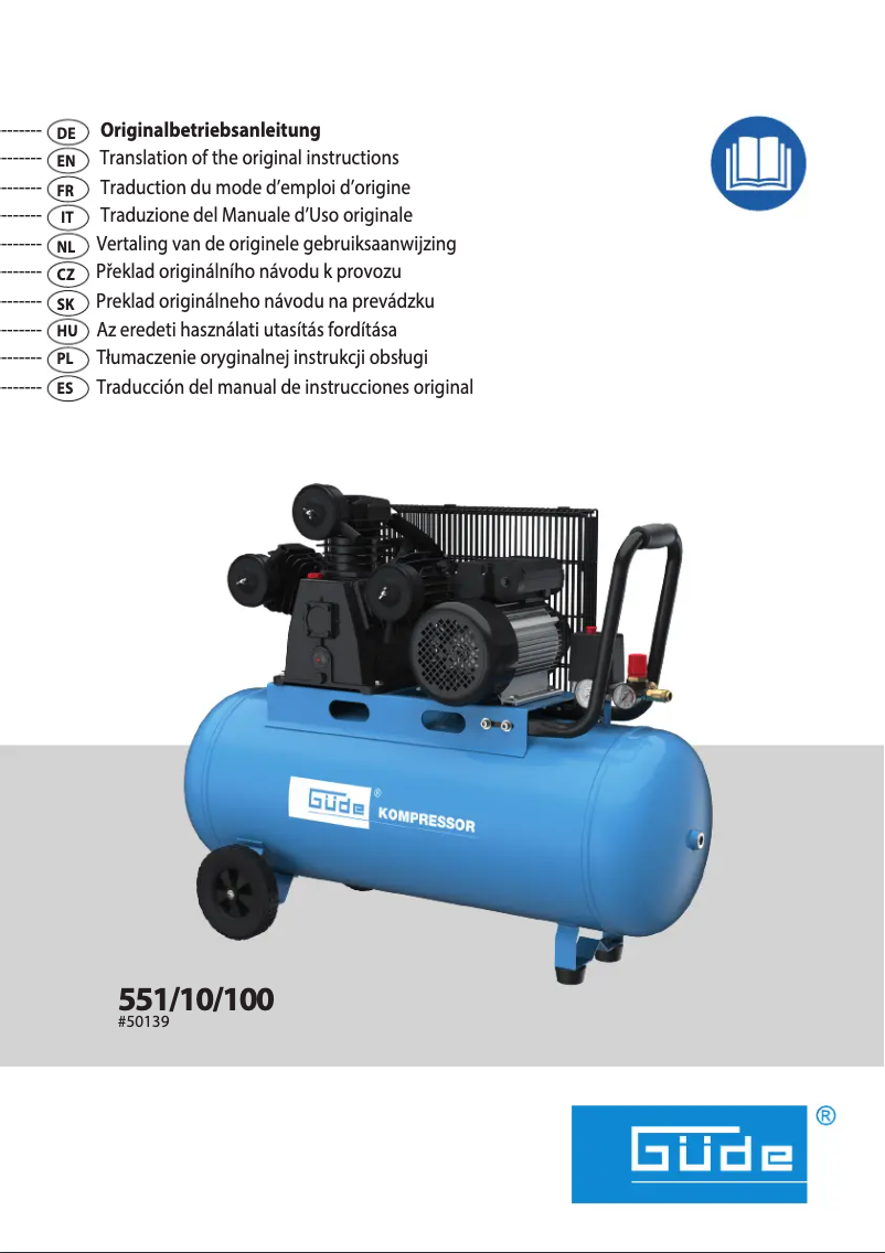 Page 1 de la notice Manuel utilisateur Güde 551/10/100