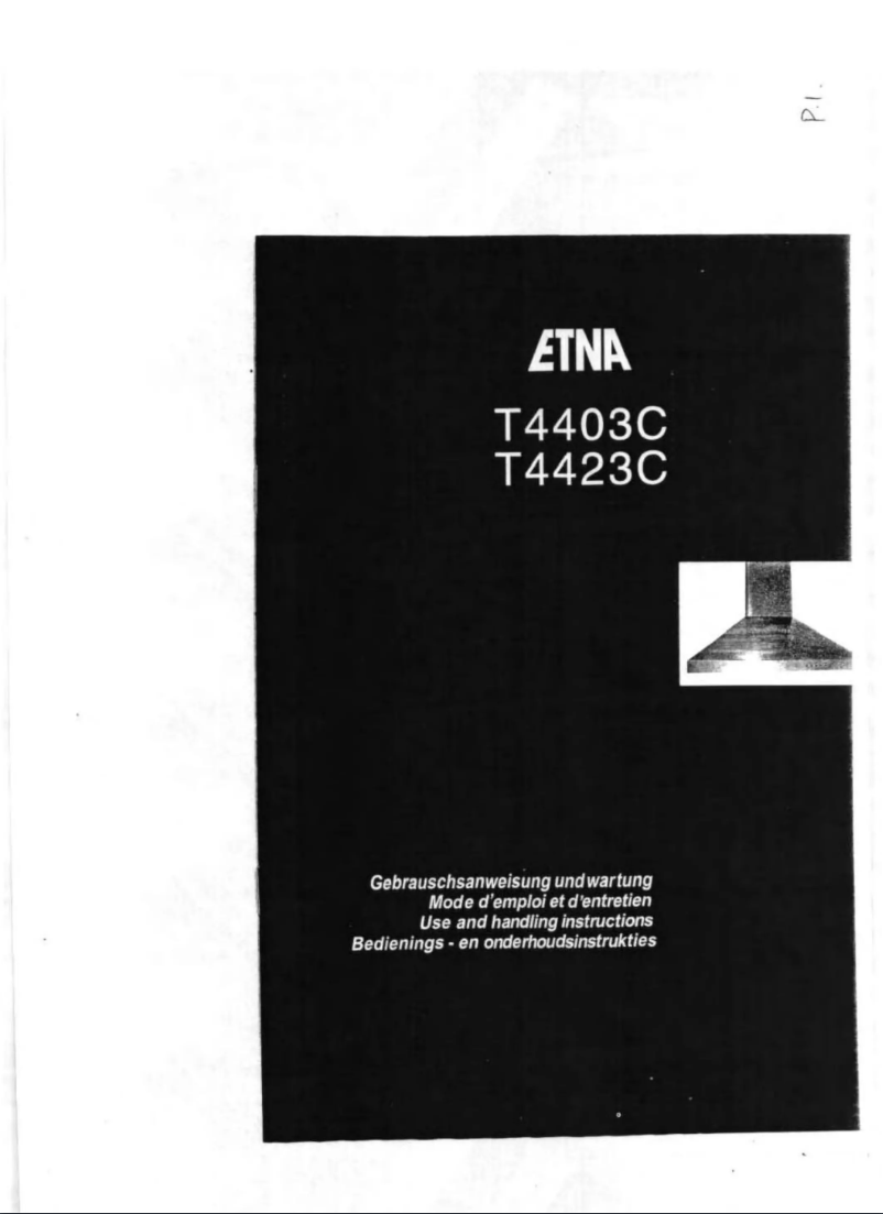 Page 1 de la notice Manuel utilisateur Etna T4403C