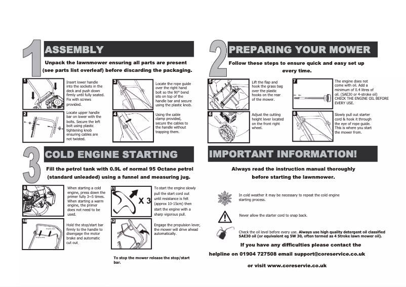 Page 1 de la notice Manuel utilisateur Challenge XSS40E