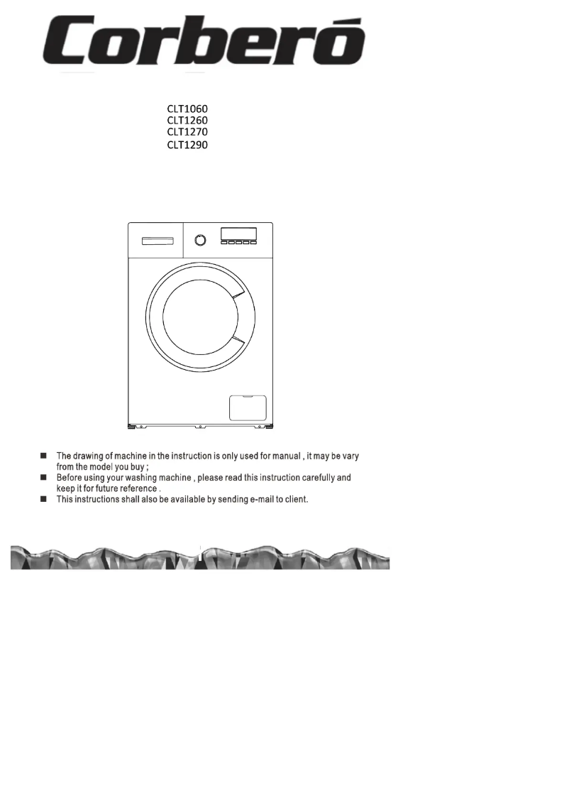 Page 1 de la notice Manuel utilisateur Corbero CLT 1270