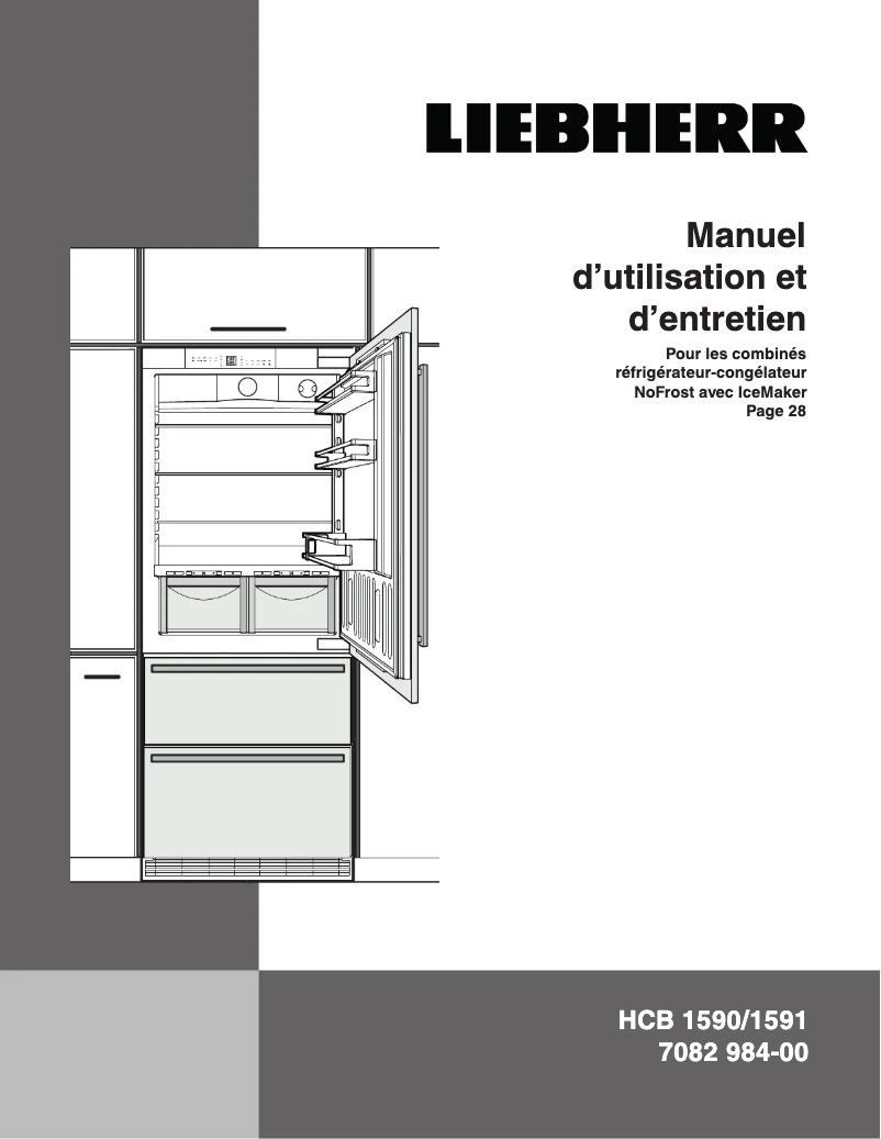 Page 1 de la notice Manuel utilisateur Liebherr ECBN 5066