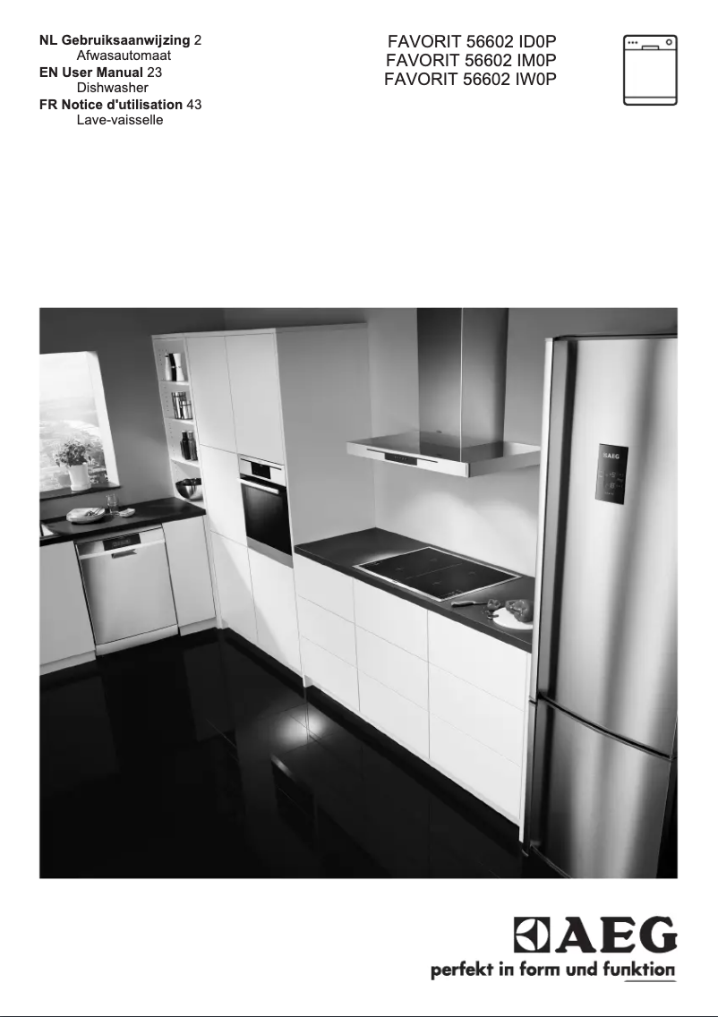 Page n°1 - Manuel utilisateur AEG Favorit F56602 ID0P