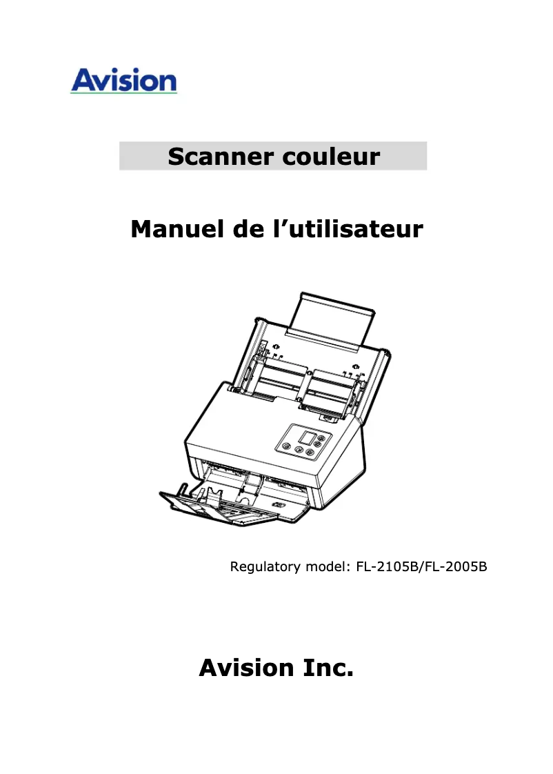 Image de la première page du manuel de l'appareil AD3100N