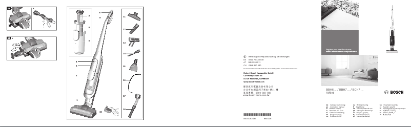 Página 1 del manual Manual de usuario Bosch BBH73275