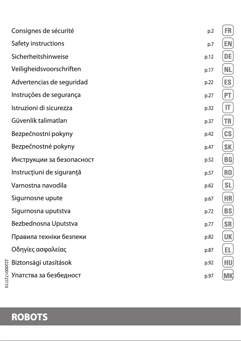 Image de la première page du manuel de l'appareil X-Plorer 20 RR6875